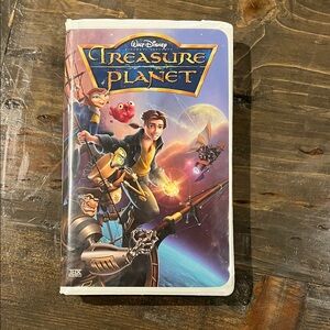Disney Treasure Planet VHS with Blue and Gold Cover